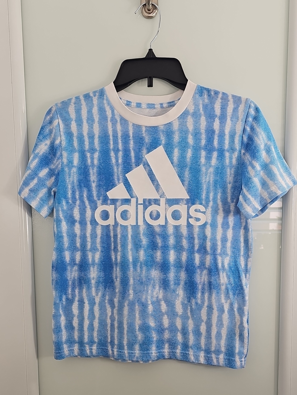 Adidas Boys Shirt / Top Blue Size 8 - Picture 8 of 9